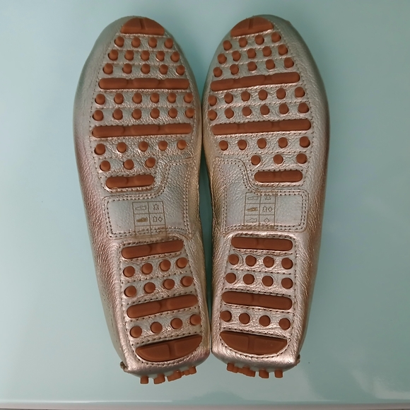 Jack Rogers Metallic Slip-On Loafers with Moccasin Stitching - Picture 5 of 9